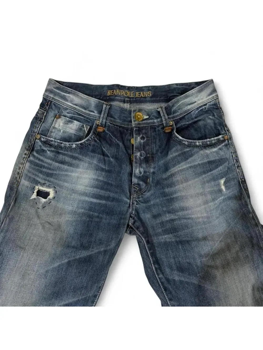 Beanpole blue denim jeans with embroidered logo - Picture 2 of 7